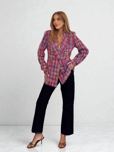 Abrigo Tweed Rosa [1]
