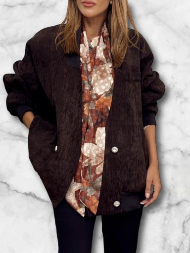 Bomber Oversize Visaira Chocolate 