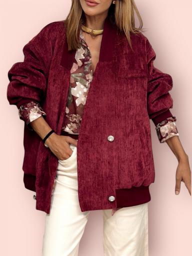 Bomber Oversize Visaira Burdeos  [0]
