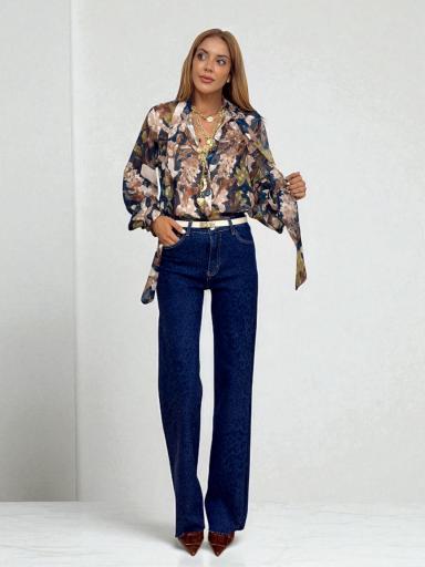 Jeans Print Olaya Azul  