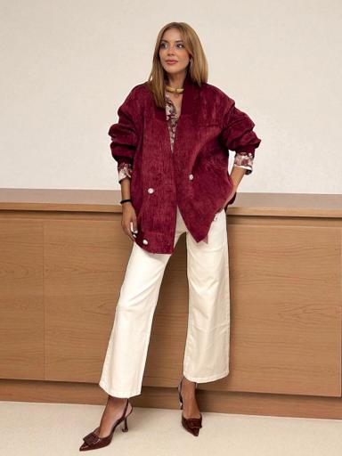 Bomber Oversize Visaira Burdeos  [1]
