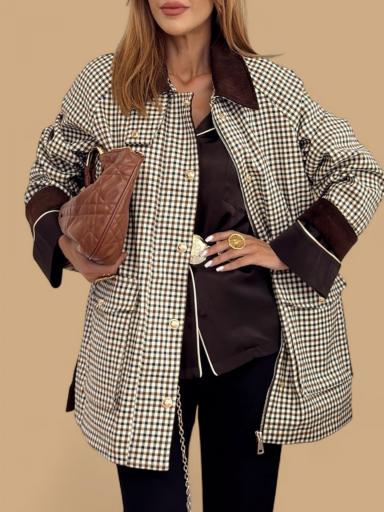 Chaquetón Julia Cuadros [0]