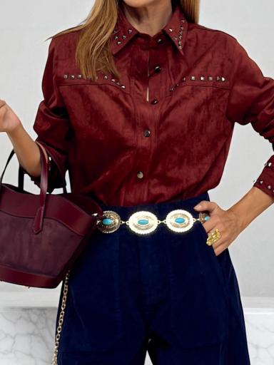 Camisa Alara Burdeos