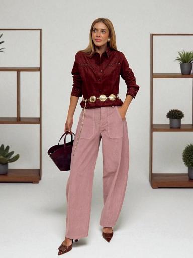 Jeans Balloon Micropana Rosa 
