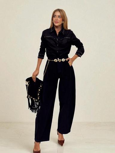 Jeans Balloon Micropana Negro 