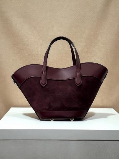 Bolso Piel Burdeos