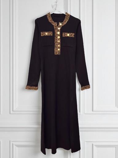Vestido Leopard Negro [0]