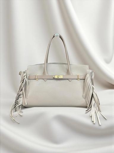 Bolso Piel Crema  [0]