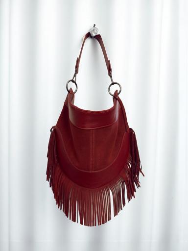 Bolso Ante Burdeos