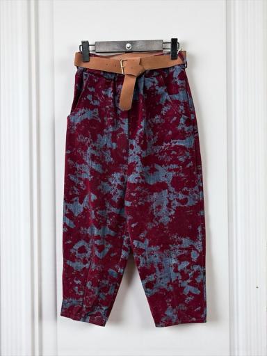 Pantalón Alena Mom Fit Burdeos [0]