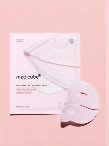 MEDICUBE Mascarilla de gel de colágeno ROSA SALMÓN PDRN 28 g