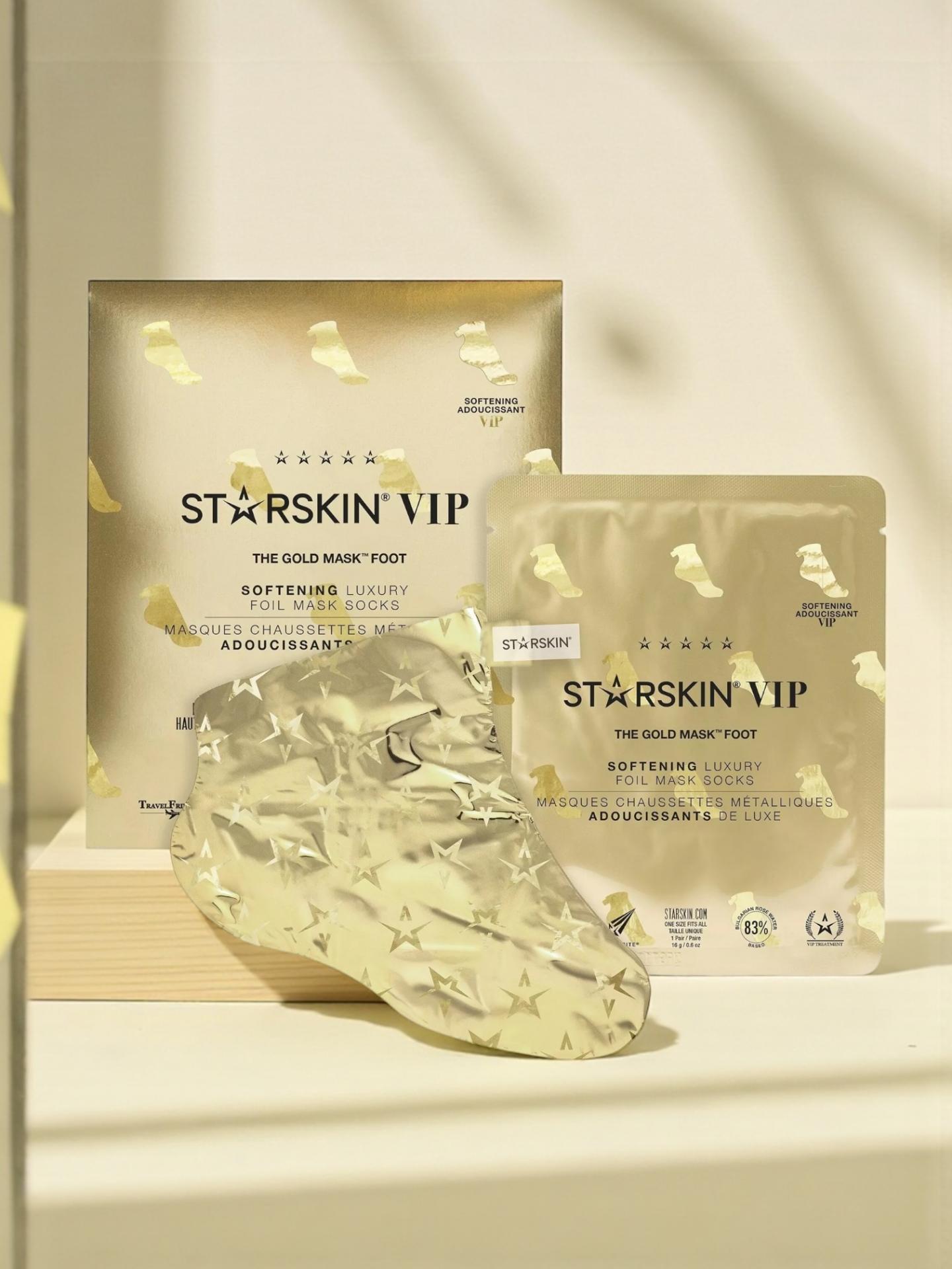 VIP The Gold Mask ™ Calcetines con máscara de lámina suavizante para pies