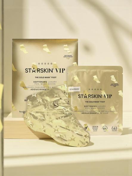 VIP The Gold Mask ™ Calcetines con máscara de lámina suavizante para pies