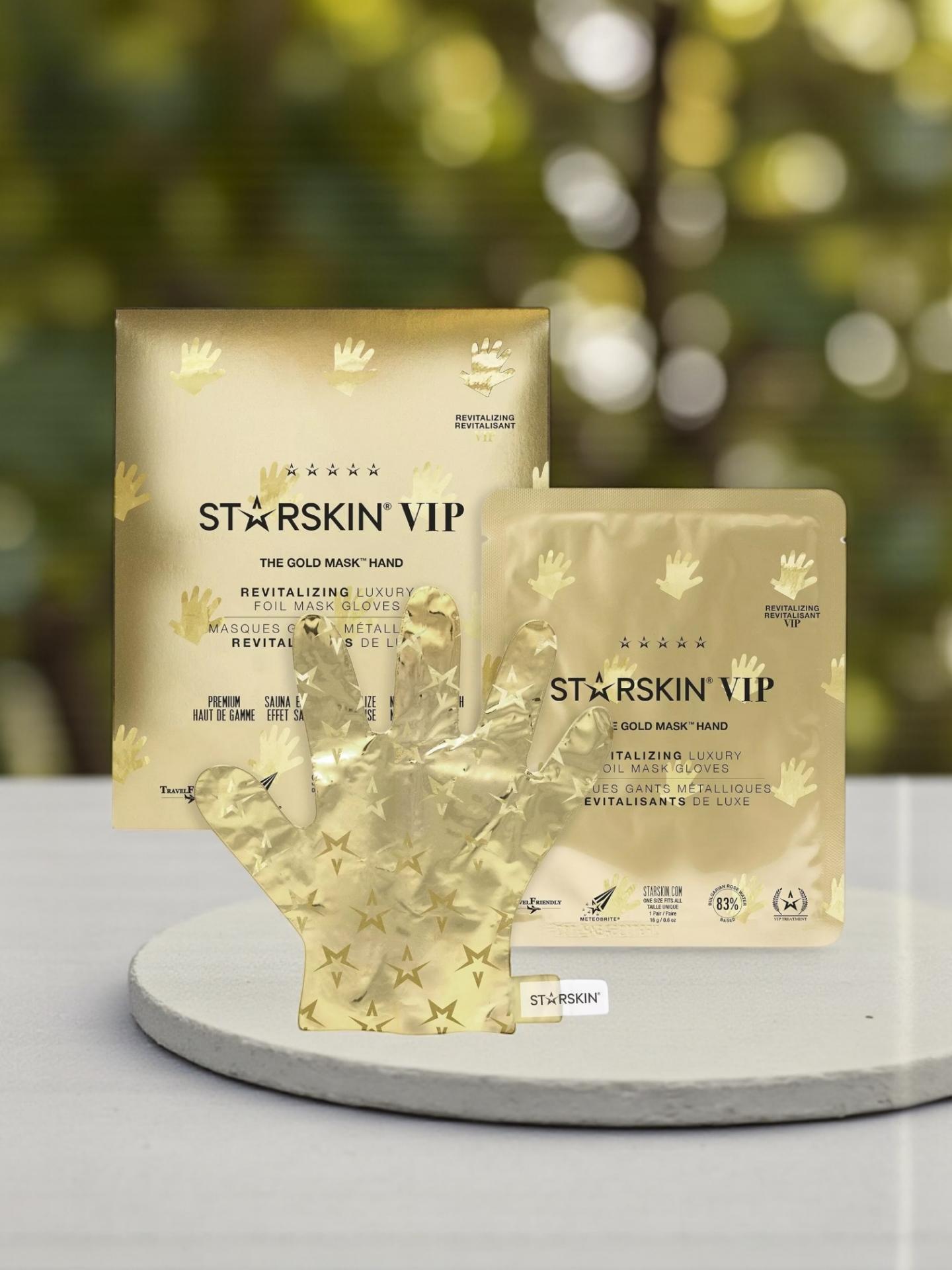 VIP The Gold Mask ™ Guantes de mascarilla de aluminio revitalizantes para manos