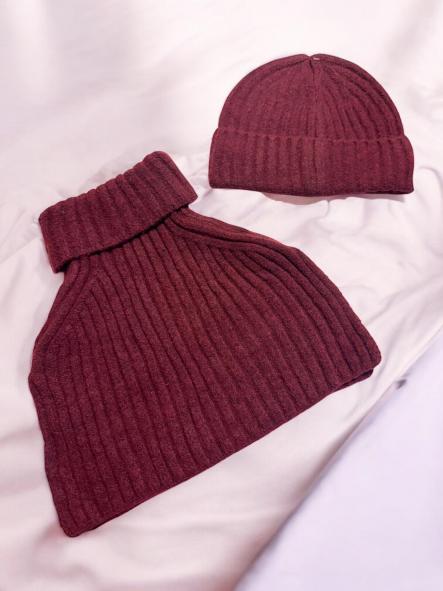 Conjunto Cuello Apricot Burdeos [1]