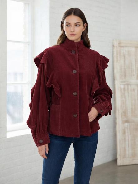 Chaquetón Pana Olivia Burdeos [0]