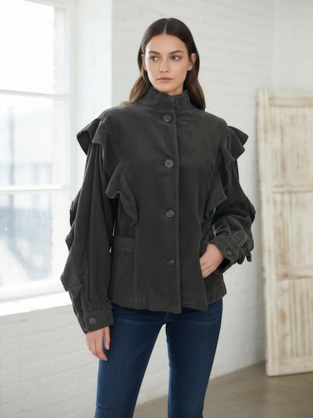 Chaquetón Pana Olivia Verde