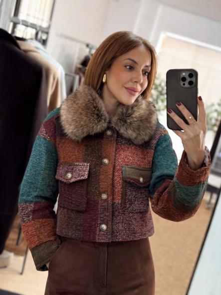 Abrigo Lana Duom Burdeos