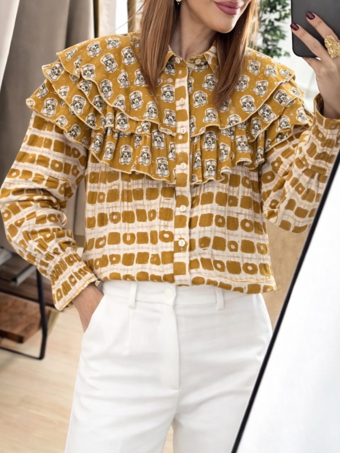 Camisa Cosin Mostaza