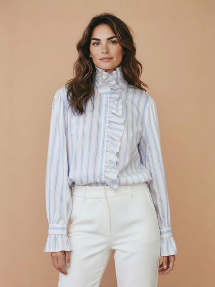 Camisa Giana Celeste