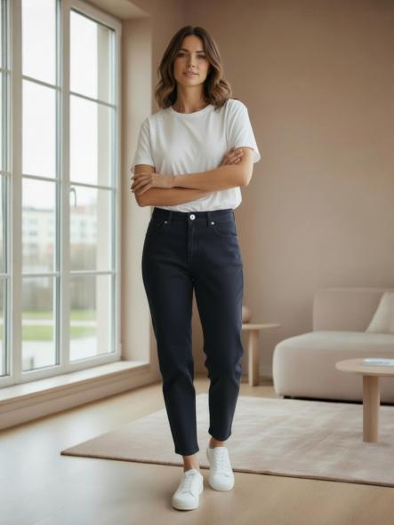 Jeans MomFit 8059 Marino 