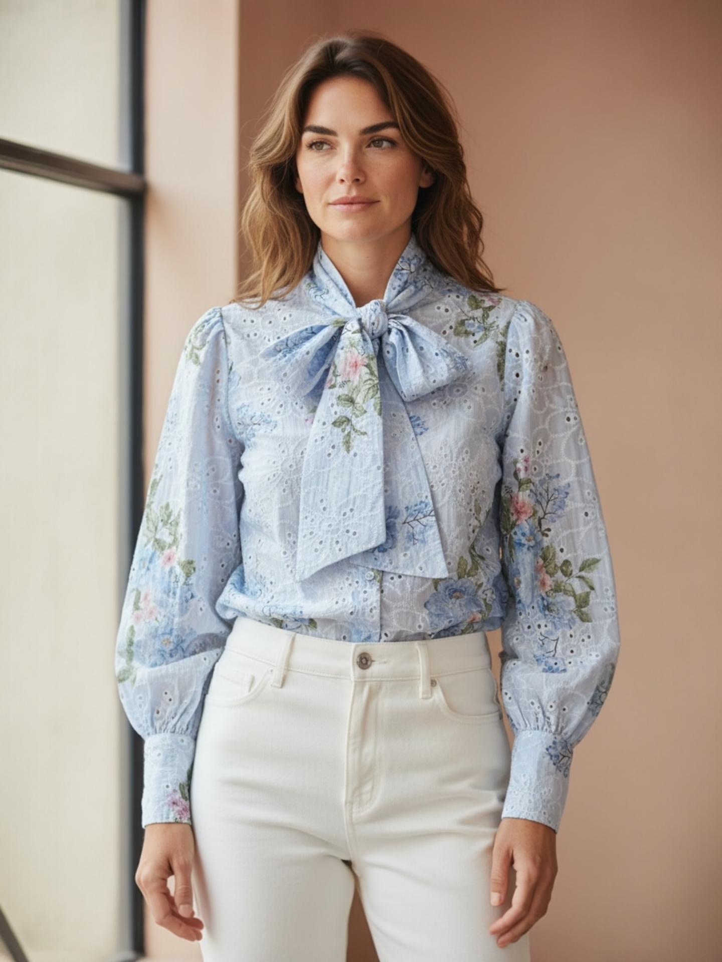 Camisa Violet Celeste