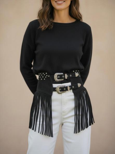 Fajín Piel 3760 Negro 