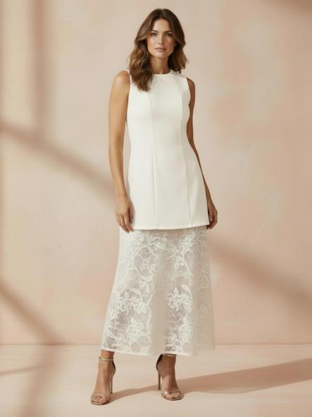 Vestido Gabanna Cloud Dancer