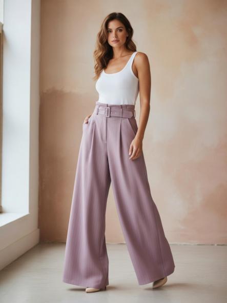 Pantalón Nicola Rosa Empolvado