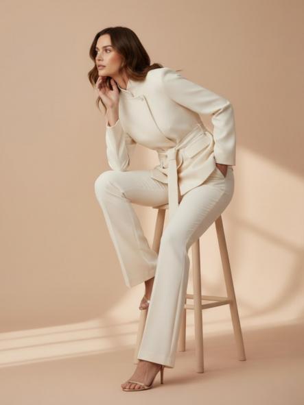 Blazer Sack Blanco Roto [3]