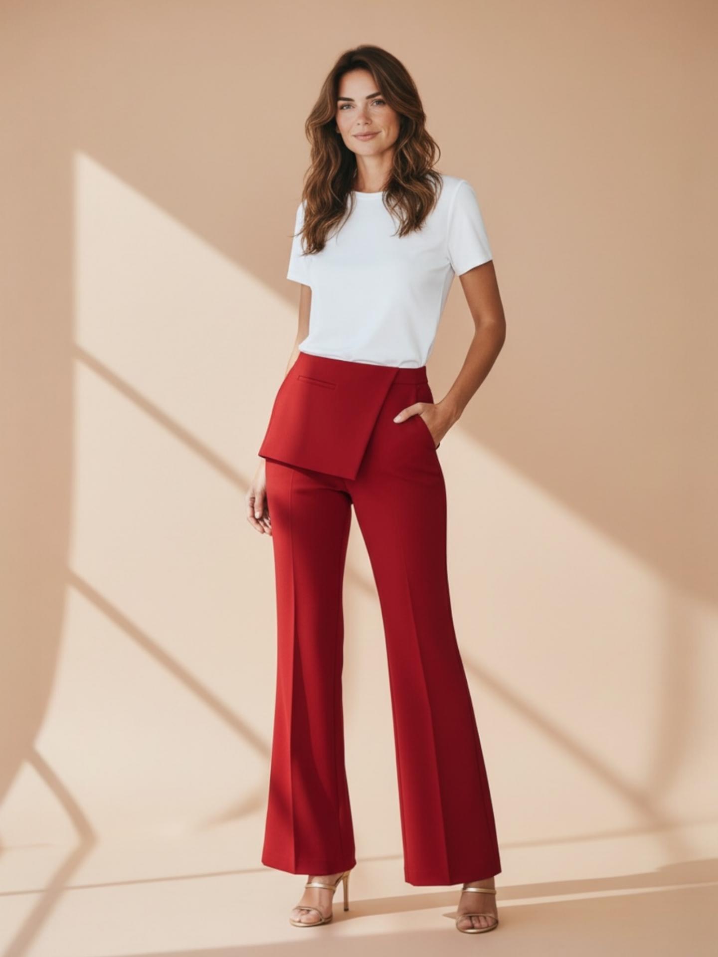 Pantalón Sack Rojo Valentino