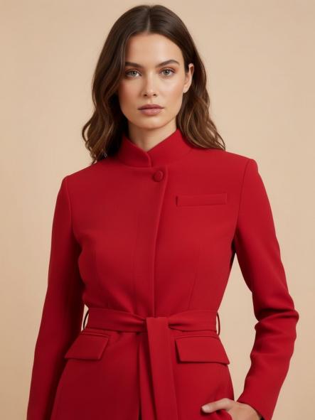 Blazer Sack Rojo Valentino [1]