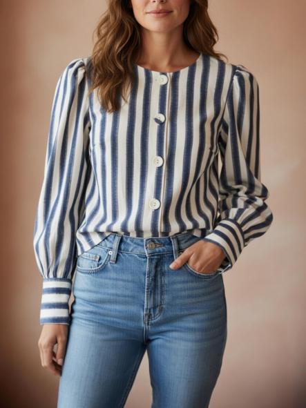 Chaqueta Wide Marino