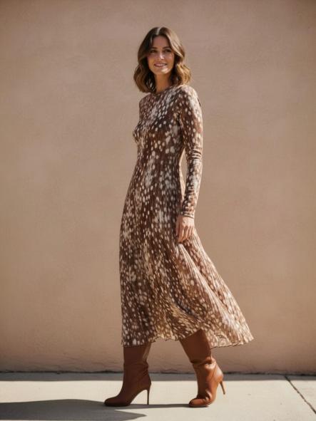 Vestido Saba Marrón 