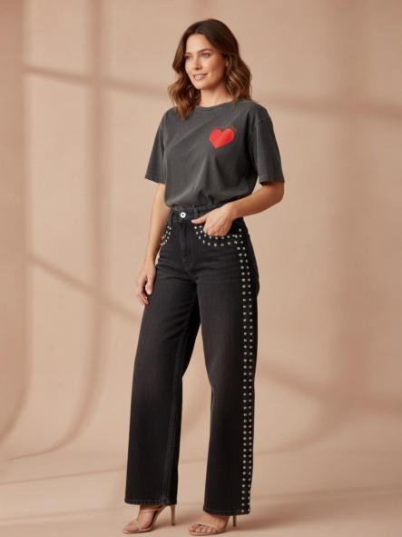 Jeans StaF Balloon 384 Azul Oscuro 