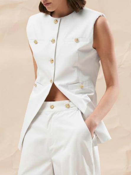 Chaleco France Blanco 