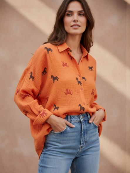 Camisa Olota Naranja  [0]
