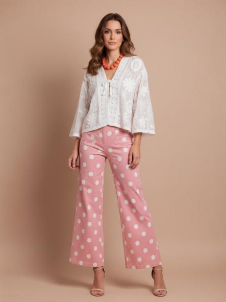 Jeans Topos Rosa [0]
