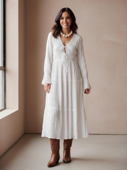 Vestido Boho Blanco  [0]