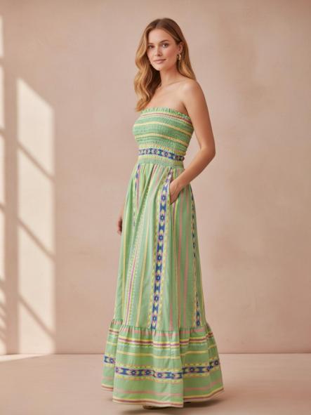 Vestido Étnic Verde [0]