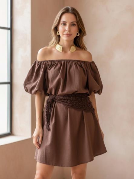 Vestido Farauth Chocolate