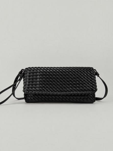 Bolso Trenzado Low Negro [0]
