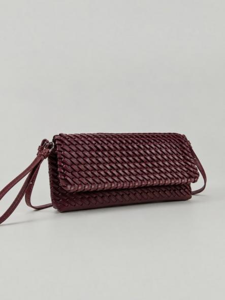 Bolso Trenzado Low Ciruela [0]
