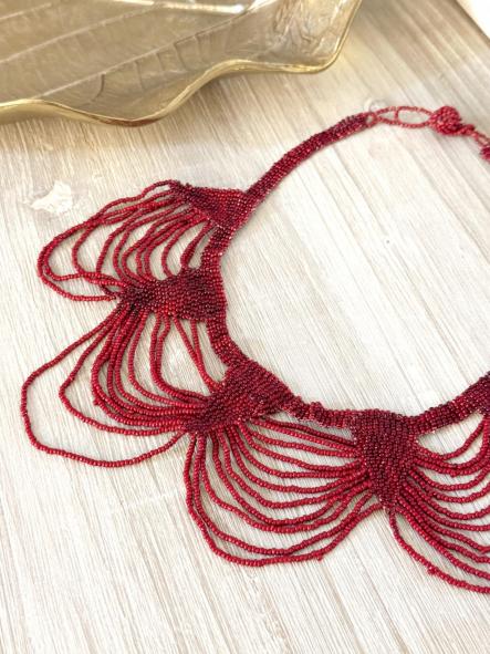 Collar Maxi Burdeos