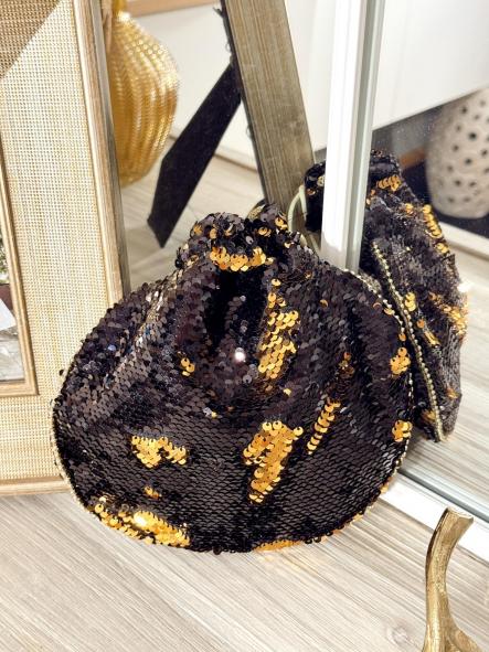 Bolso Lentejuelas Negro