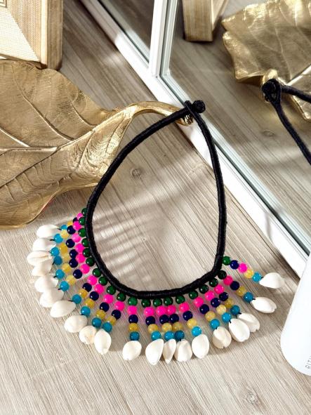 Collar Conchas Negro