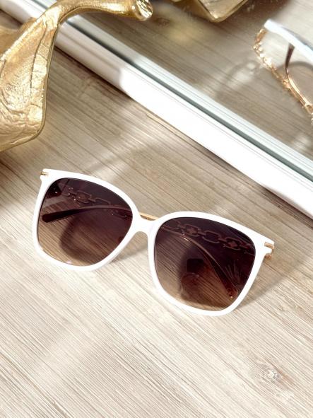 Gafas Patilla Dorada Blanco  [1]