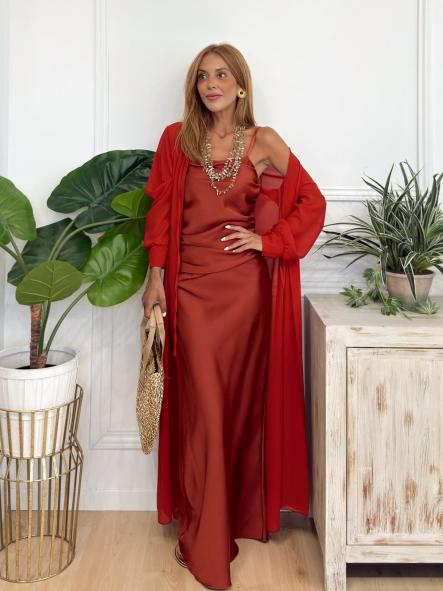Conjunto Sandle Terracota