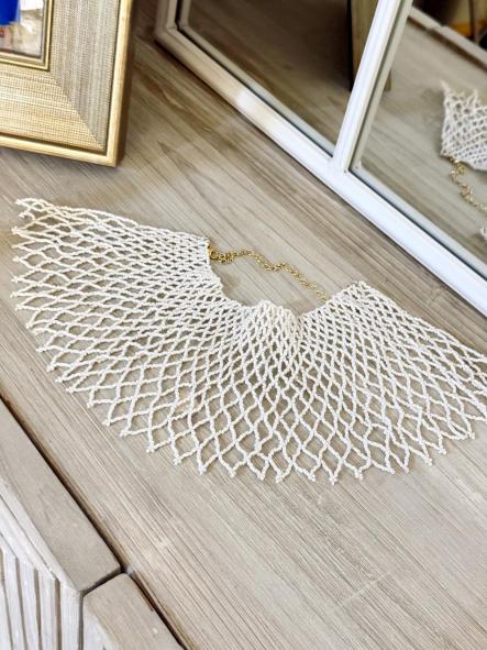 Collar Larg Blanco