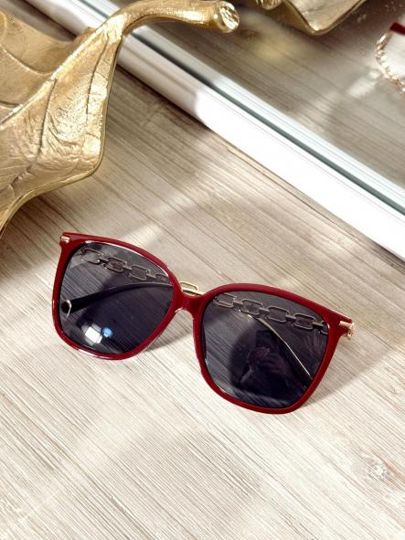 Gafas Patilla Dorada Burdeos  [1]
